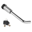 Car Latch Lock Trailer Tow Hook Anti-theft Padlock(Bending Silver) - free shipping - PMC TechLife - Order now!