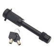 Car Latch Lock Trailer Tow Hook Anti-theft Padlock(Straight Pipe Black) - Towing Bars by PMC TechLife | Online Shopping South Africa | PMC TechLife | Buy Now Pay Later Mobicred