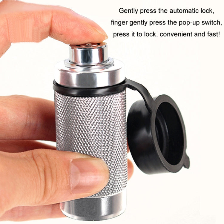 Car Latch Lock Trailer Tow Hook Anti-theft Padlock(Direct Pipe Silver)
