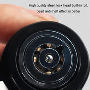 Car Latch Lock Trailer Tow Hook Anti-theft Padlock(Direct Pipe Silver)
