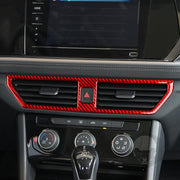 For Volkswagen Sagitar 2019-2023 B Model Left-hand Drive Center Console Air Outlet Sticker(Red)