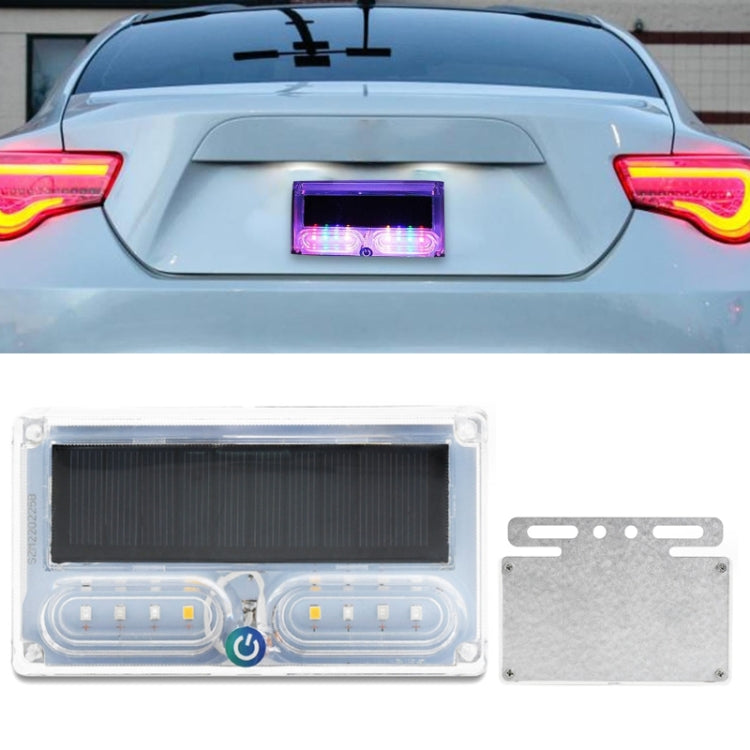 Car Solar Warning Light Anti-rear Collision LED Tail Light(Bracket)