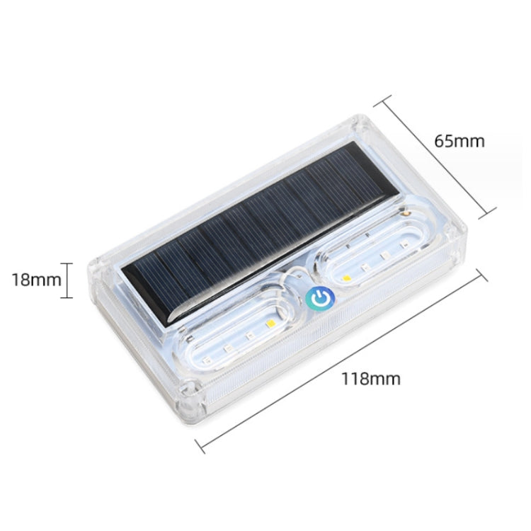 Car Solar Warning Light Anti-rear Collision LED Tail Light(Strong Magnetic)