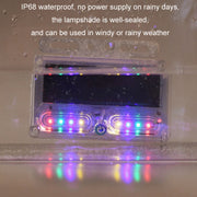 Car Solar Warning Light Anti-rear Collision LED Tail Light(Double-sided Glue)
