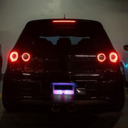 Car Solar Warning Light Anti-rear Collision LED Tail Light(Strong Magnetic)