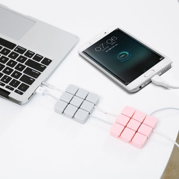 Cable Clip Desk Wall USB Charging Cable Holder Organizer Cable Winder(Black)