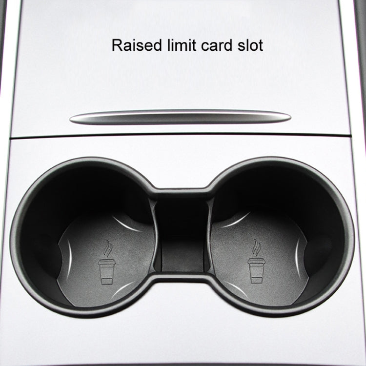 For Tesla Model 3/Y Central Control Instrument Panel Water Cup Limiter Water Cup Holder(Black)