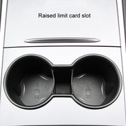 For Tesla Model 3/Y Central Control Instrument Panel Water Cup Limiter Water Cup Holder(Black)