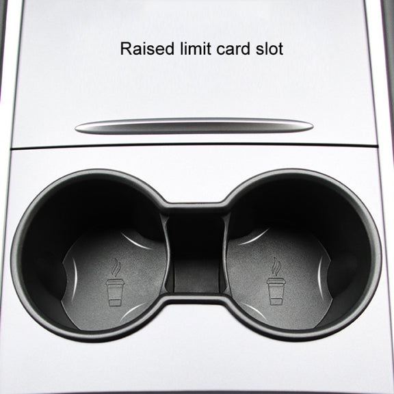 For Tesla Model 3/Y Central Control Instrument Panel Water Cup Limiter Water Cup Holder(Black)