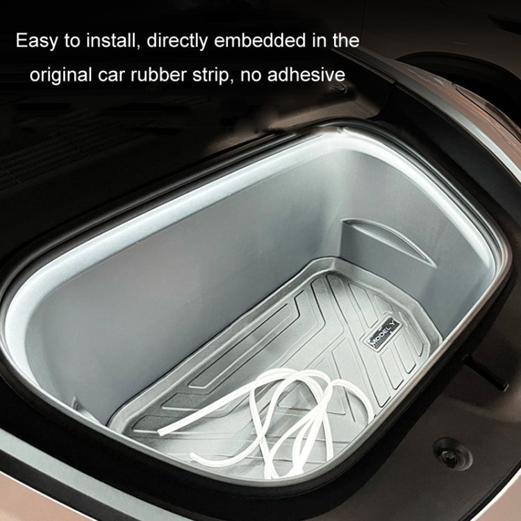 For Tesla Front Trunk LED Ambient Light Strip, Size: For 18-20 Model Y(White Light)