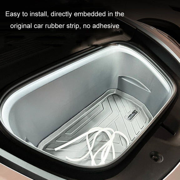 For Tesla Front Trunk LED Ambient Light Strip, Size: For 18-20 Model Y(White Light)
