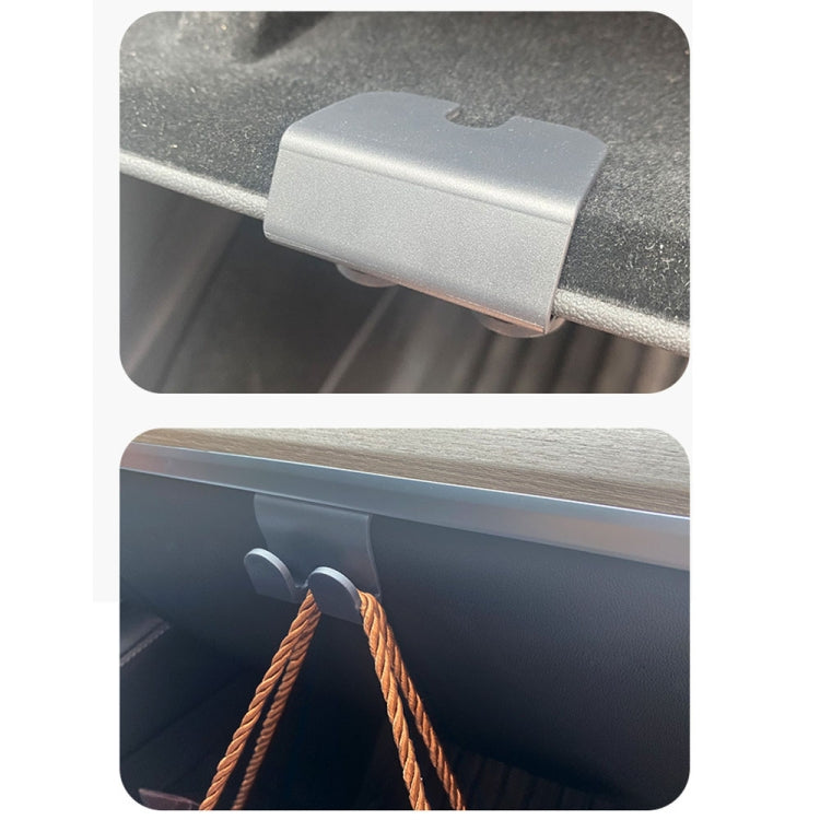 For Tesla Model Y Passenger Glove Box Hook Interior Modification Accessories(Black)