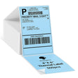 500sheets 4��6 Inch Stickers Thermal Label Paper For Phomemo PM-246S / PM-241BT / D520BT, Style: Folding Light Blue - Printer Accessories by PMC TechLife | Online Shopping South Africa | PMC TechLife | Buy Now Pay Later Mobicred