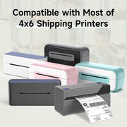 500sheets 4��6 Inch Stickers Thermal Label Paper For Phomemo PM-246S / PM-241BT / D520BT, Style: Folding Purple