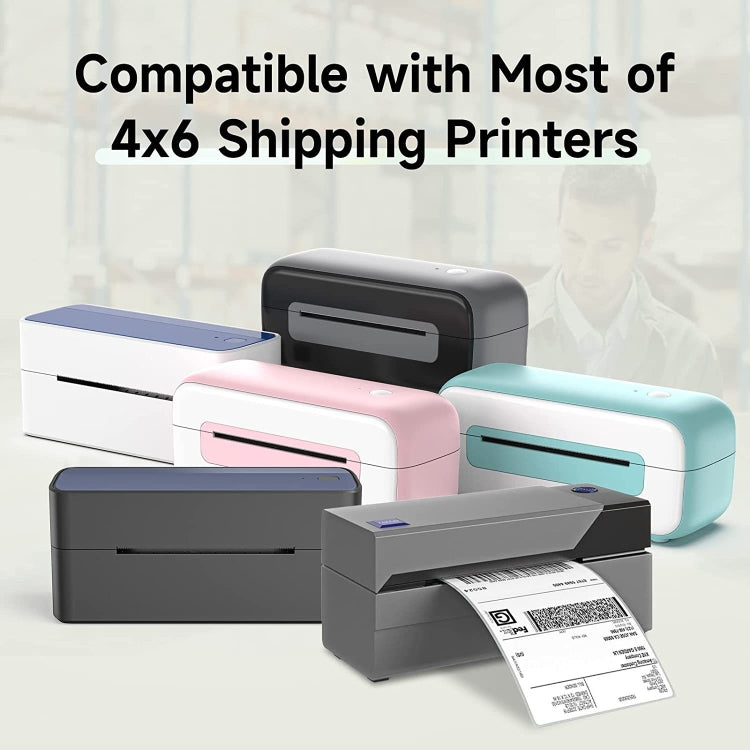 500sheets 4��6 Inch Stickers Thermal Label Paper For Phomemo PM-246S / PM-241BT / D520BT, Style: Folding Yellow