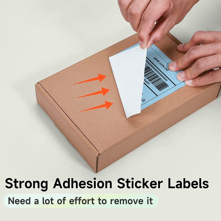 500sheets 4��6 Inch Stickers Thermal Label Paper For Phomemo PM-246S / PM-241BT / D520BT, Style: Folding Rose Red