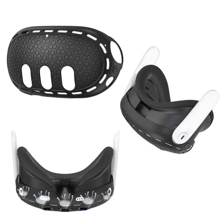 For Meta Quest 3 VR Host Silicone Protective Case Smart Device Accessories(Black)