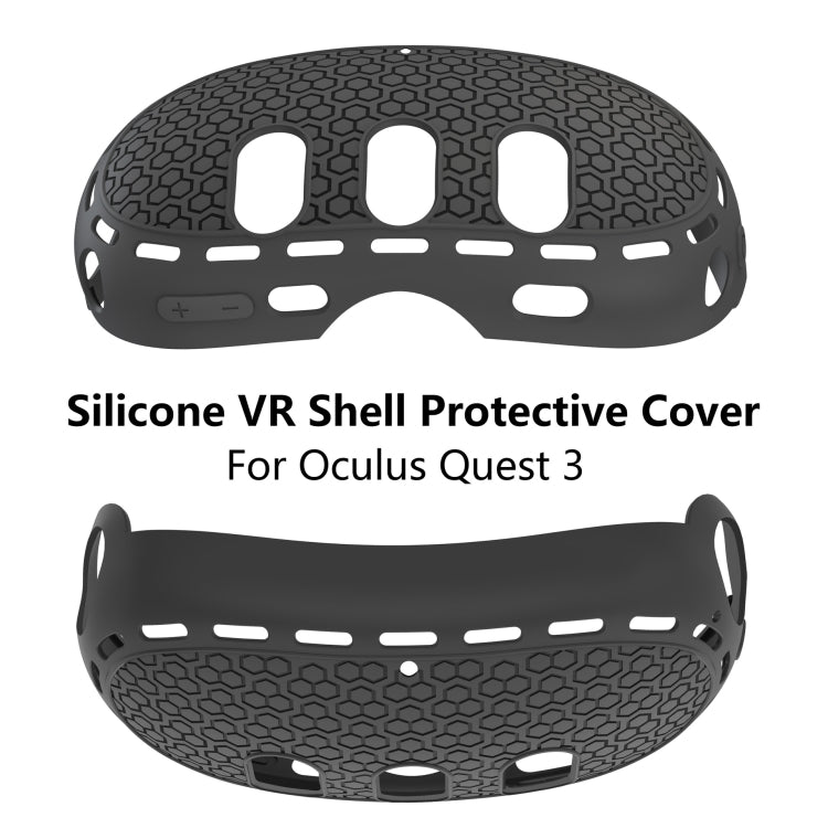 For Meta Quest 3 VR Host Silicone Protective Case Smart Device Accessories(Black)