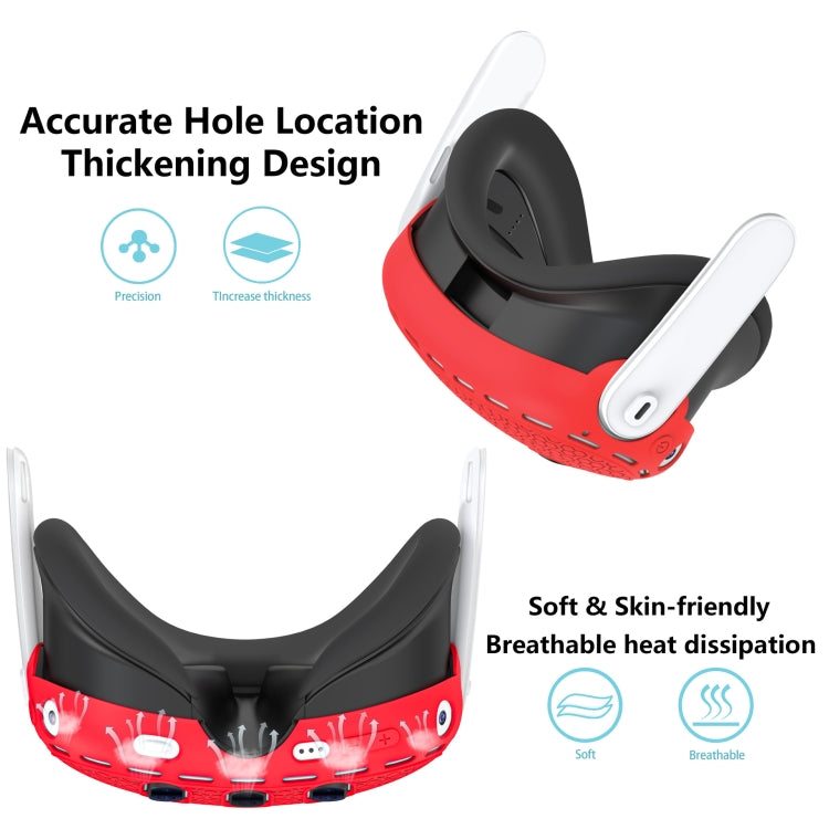 For Meta Quest 3 VR Host Silicone Protective Case Smart Device Accessories(Black)