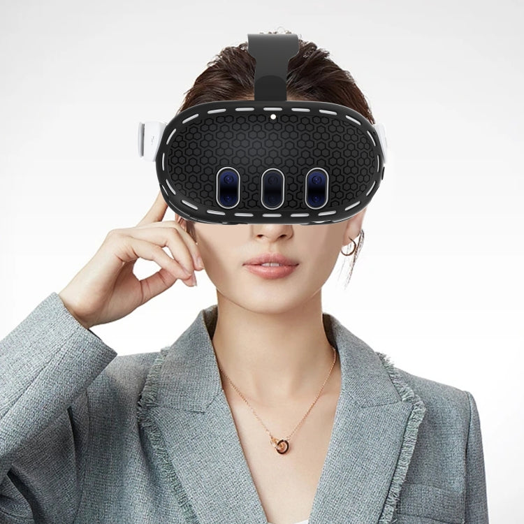 For Meta Quest 3 VR Host Silicone Protective Case Smart Device Accessories(Black)