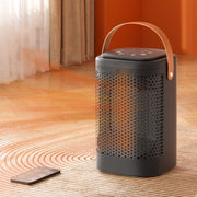 Remote Control Touch Screen Household Desktop PTC Instant Heating Heater, Style: UK Plug(Electronic Model)