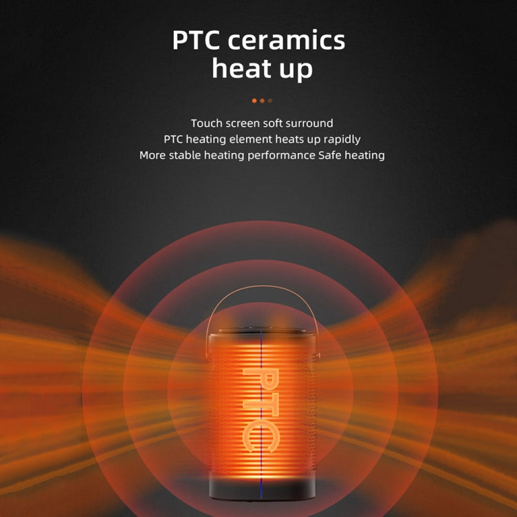 Remote Control Touch Screen Household Desktop PTC Instant Heating Heater, Style: UK Plug(Electronic Model)