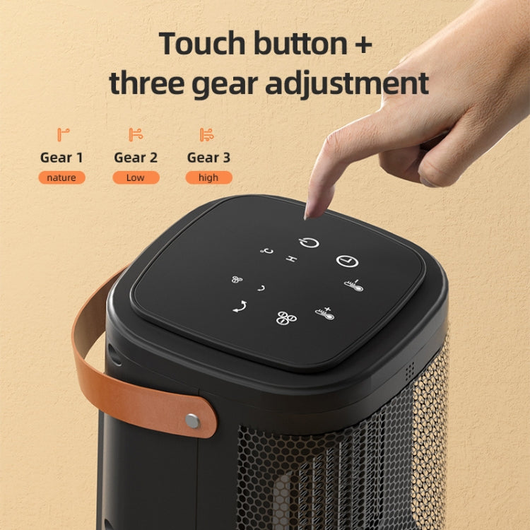 Remote Control Touch Screen Household Desktop PTC Instant Heating Heater, Style: UK Plug(Electronic Model)