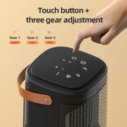 Remote Control Touch Screen Household Desktop PTC Instant Heating Heater, Style: UK Plug(Electronic Model)