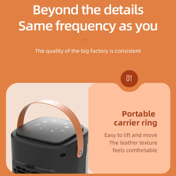 Remote Control Touch Screen Household Desktop PTC Instant Heating Heater, Style: UK Plug(Electronic Model)