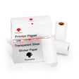 For Phomemo M02 / M02S / M02Pro 3rolls /Pack 50mm Anti-Dry Glue Thermal Labels(White Glitter Full Transparent Black Letter) - free shipping - PMC TechLife - Order now!
