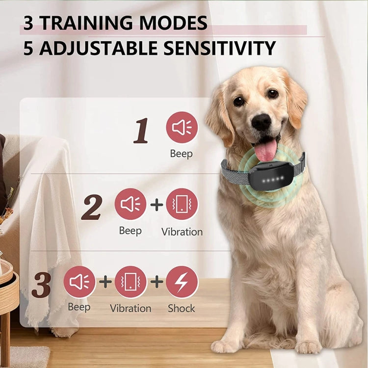 Touch Stop Bark Dog Trainer Anti Barking Pet Supplies(White)