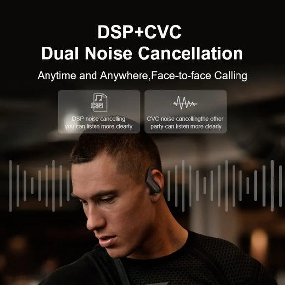 TWS Ear-mounted Noise Reduction LED Dual-battery Display Bluetooth Earphones(T16 Blue)