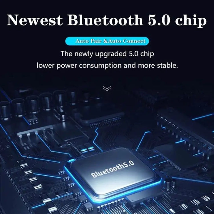 TWS Ear-mounted Noise Reduction LED Dual-battery Display Bluetooth Earphones(T16 Blue)