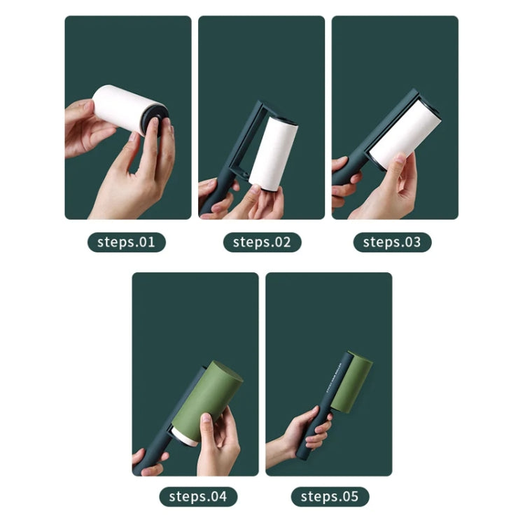 Household Clothing Sofa Hair Vertical Removable Roller Hair Sticker, Color: 3 Roll Replace Paper