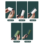 Household Clothing Sofa Hair Vertical Removable Roller Hair Sticker, Color: 3 Roll Replace Paper