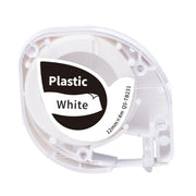 For Phomemo P12 / P12 Pro 12mm x 4m Consumables Label Ribbon, Style: Black Word On White Synthetic Paper