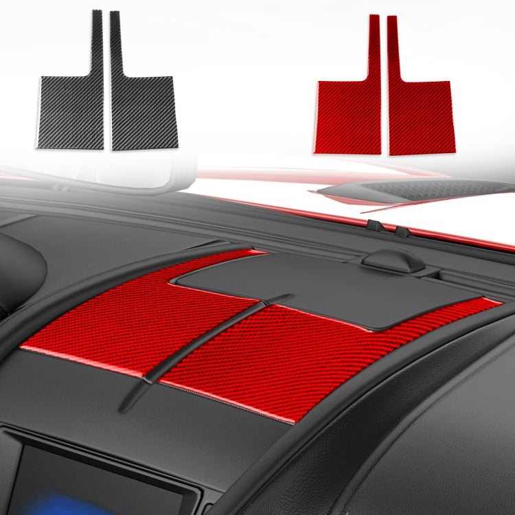 For Jaguar F-TYPE 2013+ Left And Right Drive Universal Instrument Center Air Vent Sticker(Red)