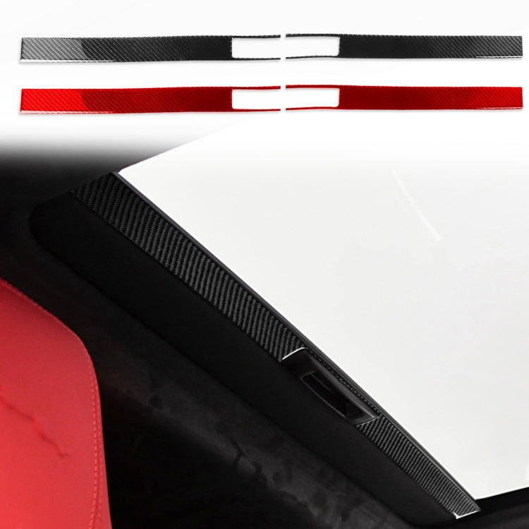 For Jaguar F-TYPE 2013+ Universal Sunroof Handle Sticker For Left And Right Drive(Red)