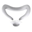 For Meta Quest 3 Silicone Face Cover Eye Mask with Nose Pad(White) - VR Accessories by PMC TechLife | Online Shopping South Africa | PMC TechLife