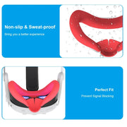 For Meta Quest 3 Silicone Face Cover Eye Mask with Nose Pad(Black)