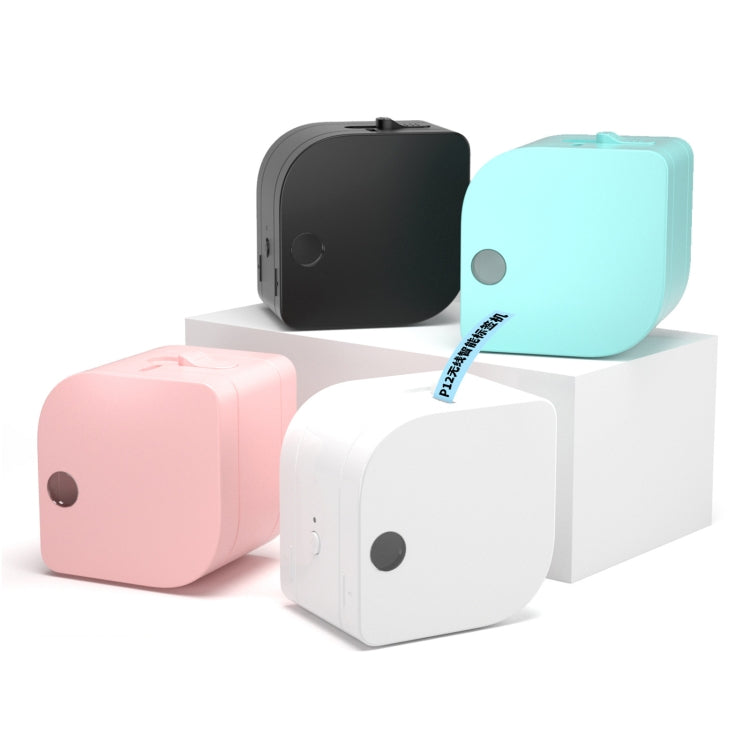 Phomemo P12Pro Li-Ion Battery Compact Bluetooth Convenient Self-Adhesive Thermal Label Printer(Black)