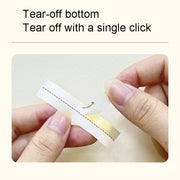 For Phomemo P12 / P12 Pro 12mm x 2m Thermal Transfer Label Ribbon(Black Word On Sky Blue)