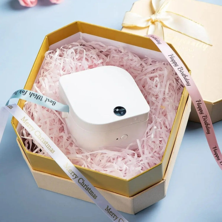 For Phomemo P12 / P12 Pro 12mm x 2m Thermal Transfer Label Ribbon(Black Word On Pink)
