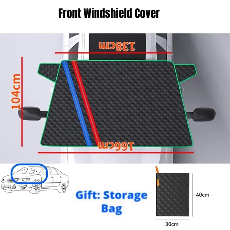 Winter Outdoor Car Windscreen Snow Ice Shield Thicken Water-resistant Protector, Spec: Front Cover