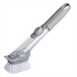Kitchen Long Handle Automatic Liquid Filling Non-Stick Pan Scrubber Brush Cleaning Brush, Style: Brush - free shipping - PMc TechLife - Order now!
