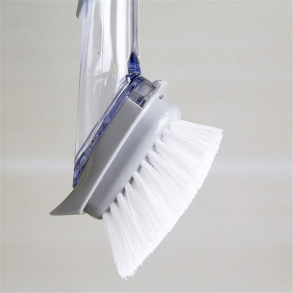 Kitchen Long Handle Automatic Liquid Filling Non-Stick Pan Scrubber Brush Cleaning Brush, Style: Brush