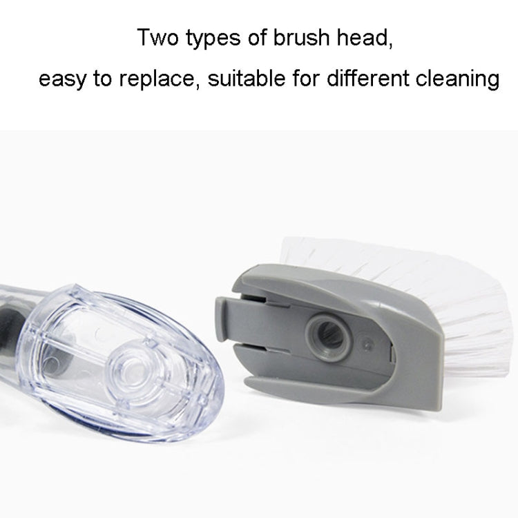 Kitchen Long Handle Automatic Liquid Filling Non-Stick Pan Scrubber Brush Cleaning Brush, Style: Brush