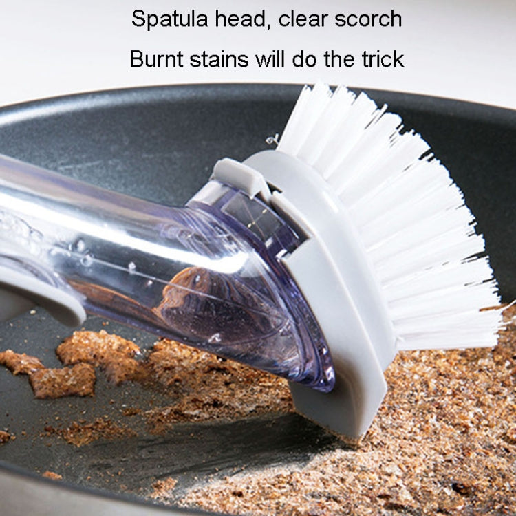 Kitchen Long Handle Automatic Liquid Filling Non-Stick Pan Scrubber Brush Cleaning Brush, Style: Brush
