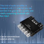 ZK-MT21 50W x 2+100W 2.1 Channel Bluetooth Digital Amplifier Module