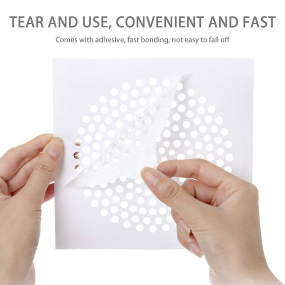 FASOLA 15pcs /Bag Sink Disposable Filter Sewer Mouth Non-woven Floor Drain Sticker, Spec: Large Hole